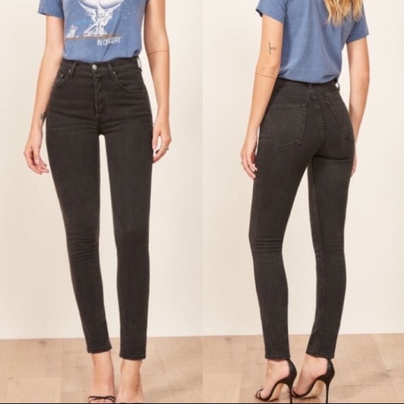 Reformation Denim - Reformation Serena High Skinny Jeans in Argentine